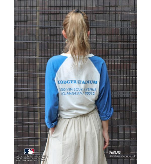 Ungrid「【MLB&times;PEANUTS】ラグランTee」|Tシャツ・カットソー|