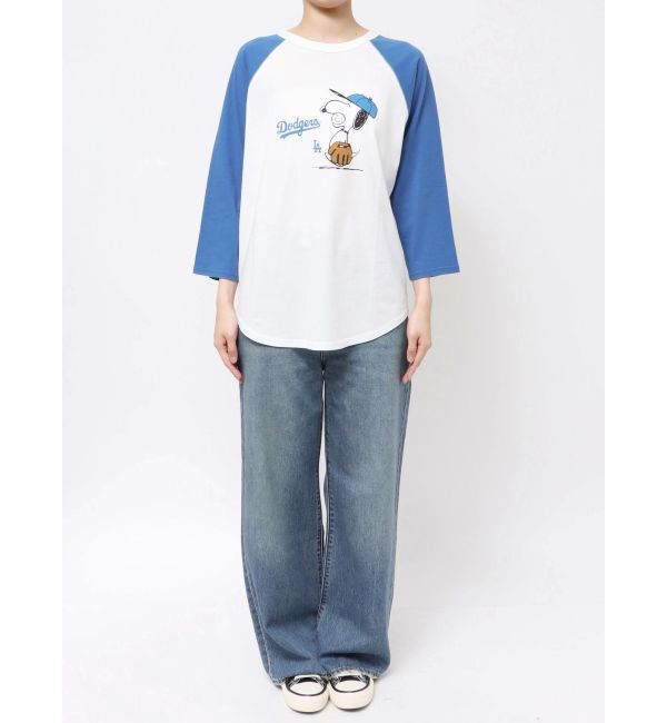 Ungrid「【MLB&times;PEANUTS】ラグランTee」|Tシャツ・カットソー|