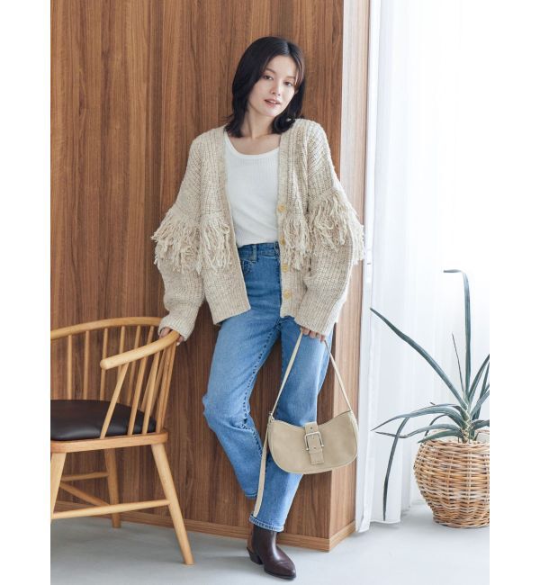 Ungrid「ストレッチテーパードデニム」|デニム|