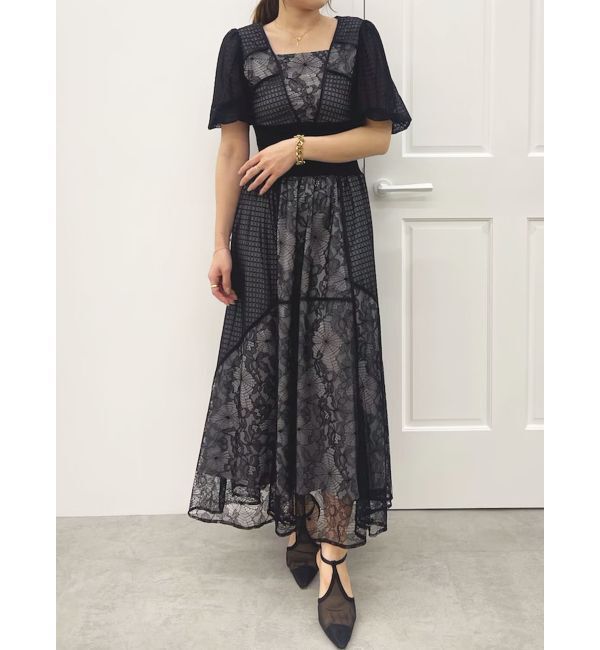 LAGUNAMOON「LADYウエストリブワンピース」|ワンピース|