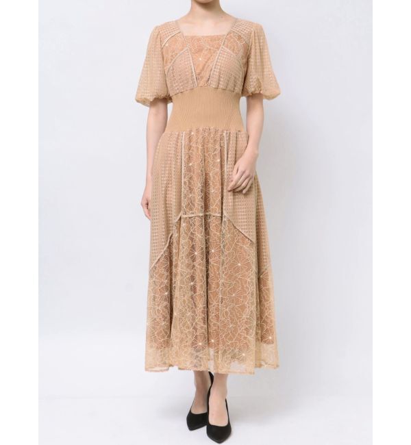 LAGUNAMOON「LADYウエストリブワンピース」|ワンピース|