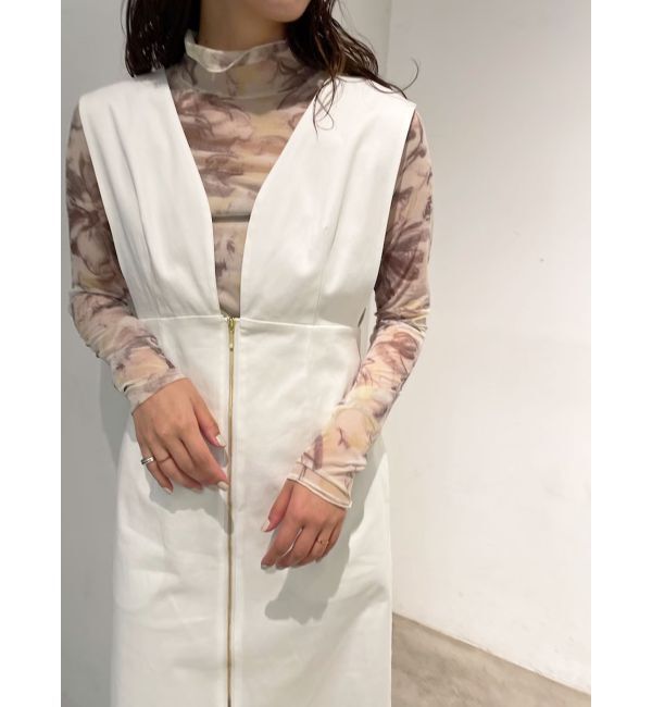 LAGUNAMOON「ペイントフラワーチュールトップス」|Tシャツ・カットソー|