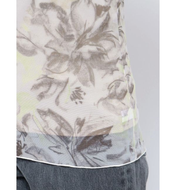 LAGUNAMOON「ペイントフラワーチュールトップス」|Tシャツ・カットソー|