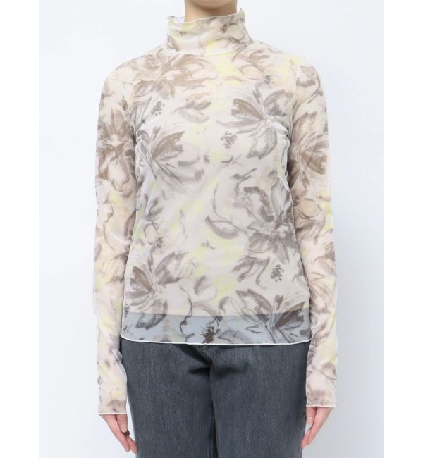 LAGUNAMOON「ペイントフラワーチュールトップス」|Tシャツ・カットソー|