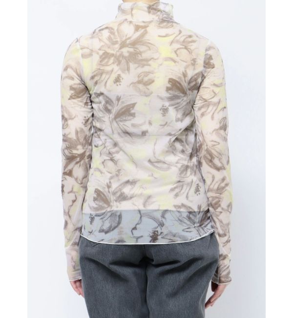 LAGUNAMOON「ペイントフラワーチュールトップス」|Tシャツ・カットソー|