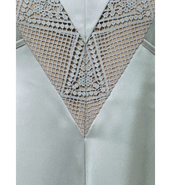 LAGUNAMOON「LADYVネックパネルレースワンピース」|ドレス|