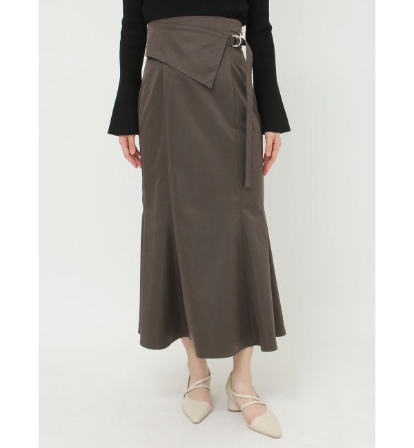 LAGUNAMOON「サテンツイルラペルマーメイドスカート」|スカート|