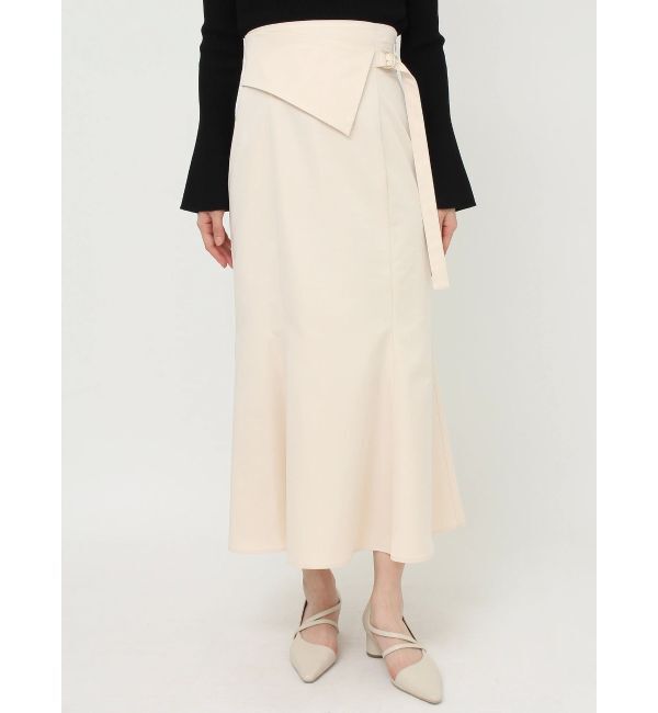 LAGUNAMOON「サテンツイルラペルマーメイドスカート」|スカート|