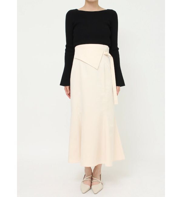 LAGUNAMOON「サテンツイルラペルマーメイドスカート」|スカート|