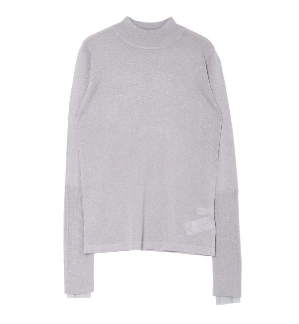 LAGUNAMOON「シアーラメボトルネックプルオーバー」|ニット・セーター|