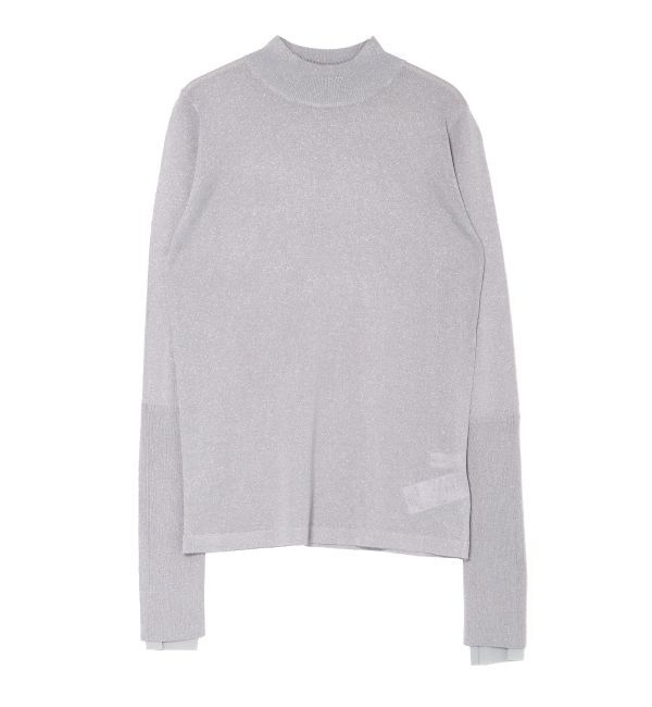 LAGUNAMOON「シアーラメボトルネックプルオーバー」|ニット・セーター|