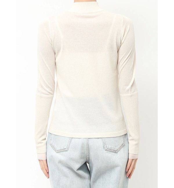 LAGUNAMOON「シアーラメボトルネックプルオーバー」|ニット・セーター|