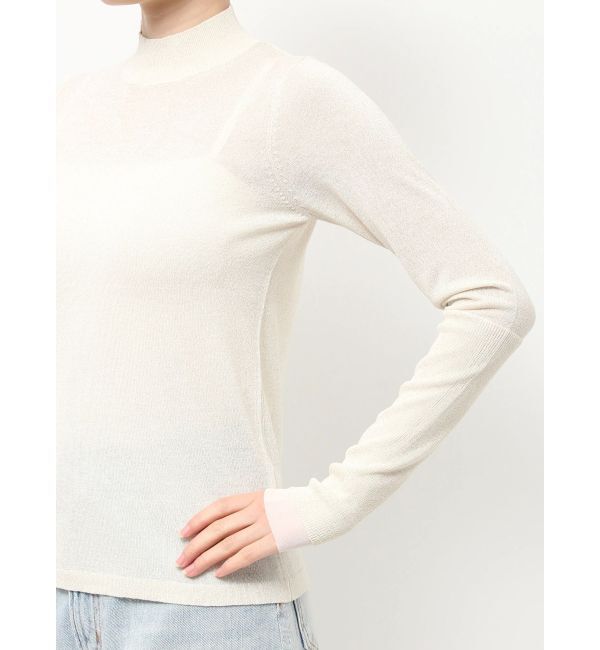 LAGUNAMOON「シアーラメボトルネックプルオーバー」|ニット・セーター|