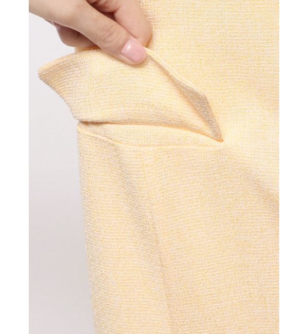 LAGUNAMOON「【新色追加】ツイードウエストアシメナローフレアスカート」|スカート|