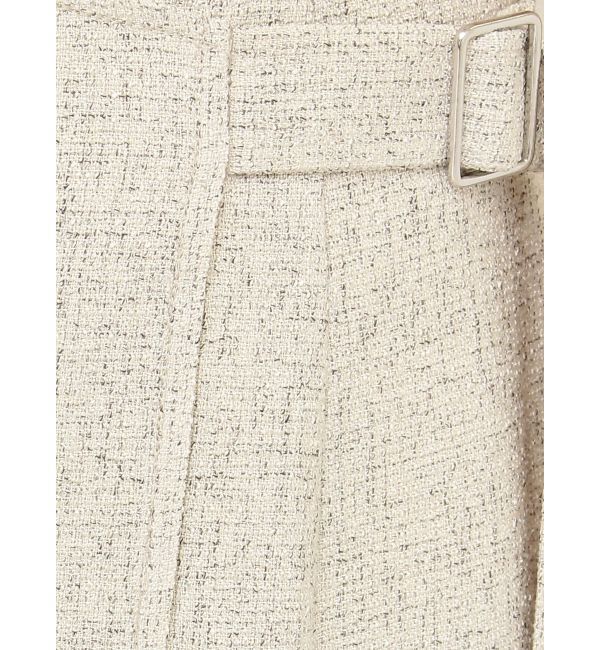 LAGUNAMOON「【新色追加】ツイードウエストアシメナローフレアスカート」|スカート|