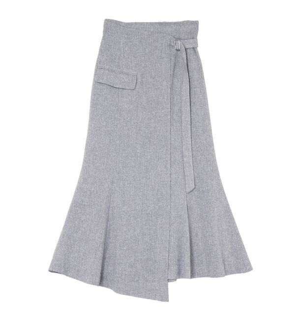 LAGUNAMOON「【新色追加】ツイードウエストアシメナローフレアスカート」|スカート|