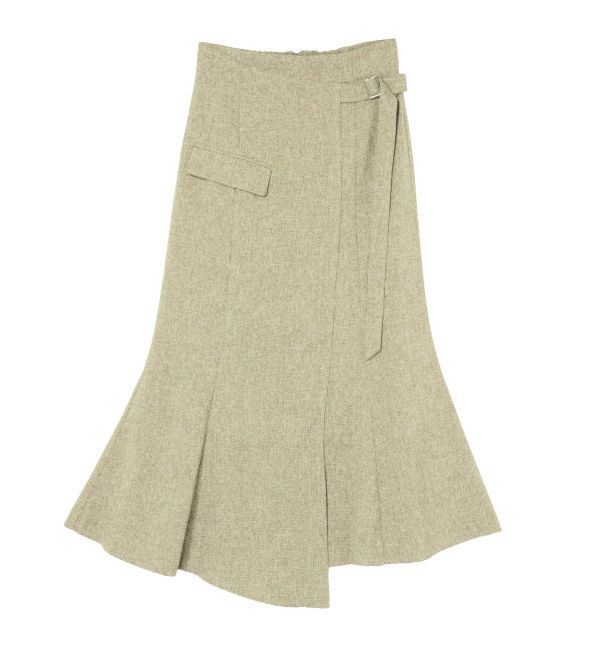 LAGUNAMOON「【新色追加】ツイードウエストアシメナローフレアスカート」|スカート|