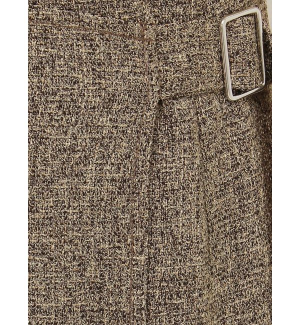 LAGUNAMOON「【新色追加】ツイードウエストアシメナローフレアスカート」|スカート|