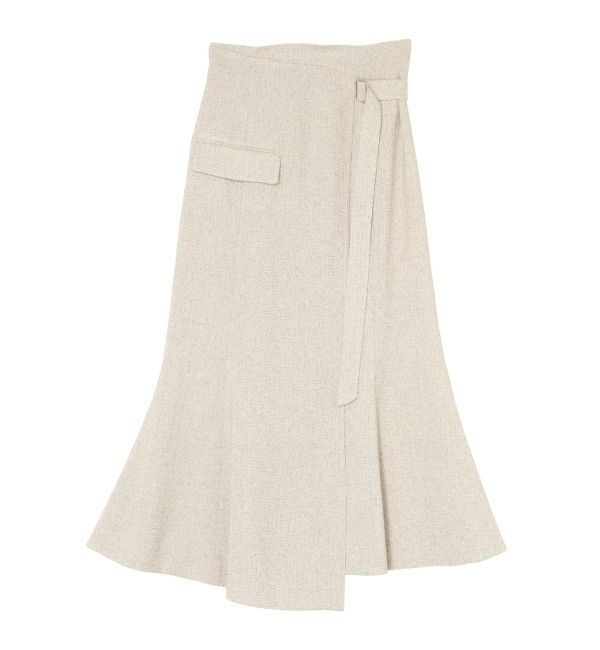 LAGUNAMOON「【新色追加】ツイードウエストアシメナローフレアスカート」|スカート|