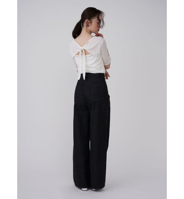 LAGUNAMOON「2WAYリボンシアーカットプルオーバー」|Tシャツ・カットソー|