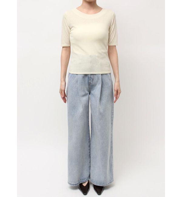 LAGUNAMOON「2WAYリボンシアーカットプルオーバー」|Tシャツ・カットソー|