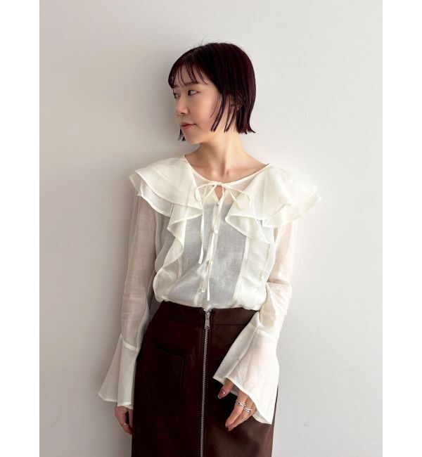 LAGUNAMOON「ラッフルシアーブラウス」|シャツ・ブラウス|