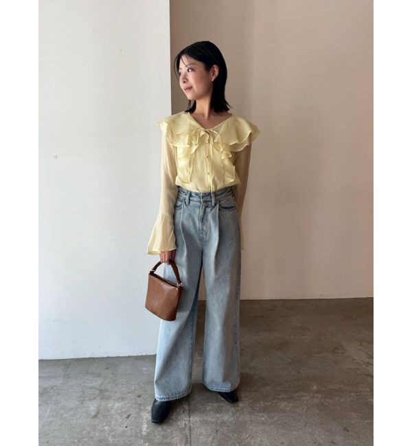 LAGUNAMOON「ラッフルシアーブラウス」|シャツ・ブラウス|