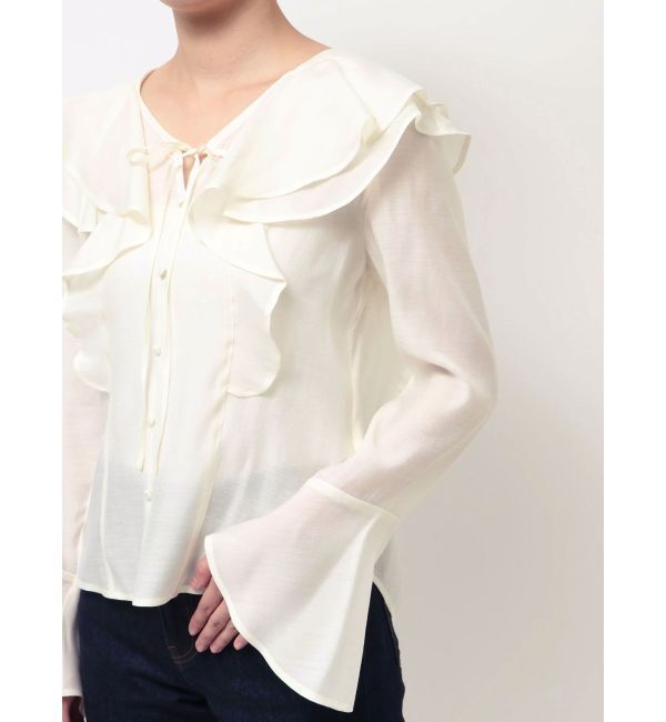 LAGUNAMOON「ラッフルシアーブラウス」|シャツ・ブラウス|