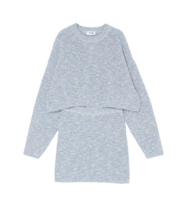 EVRIS「メランジニットセットアップ」|ワンピース|