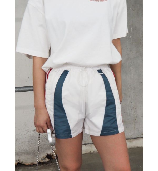 EVRIS「サイドライントラックショートパンツ」|その他|ホワイト