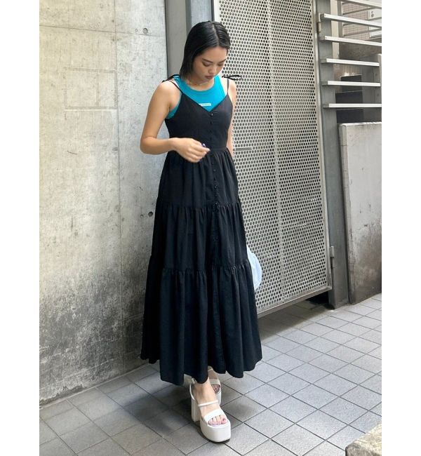 EVRIS「クラッシュデザイン刺繍タンクトップ」|タンクトップ|