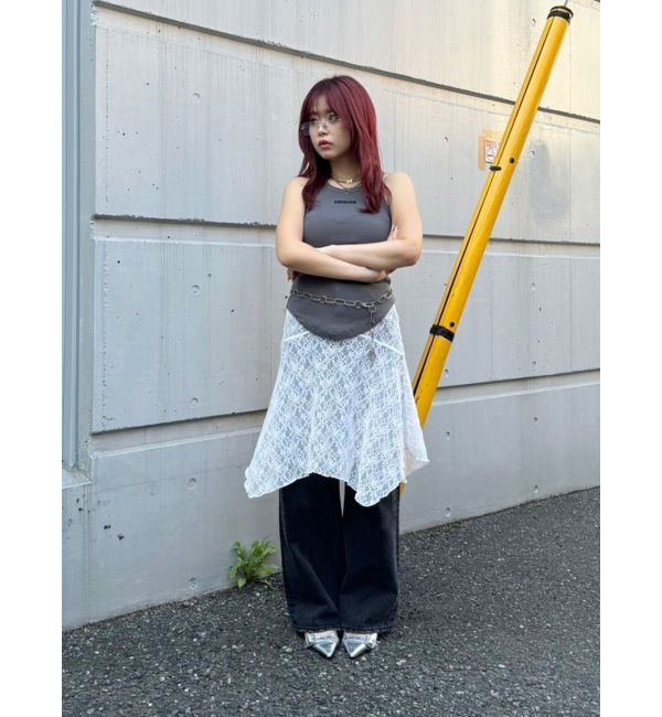 EVRIS「クラッシュデザイン刺繍タンクトップ」|タンクトップ|