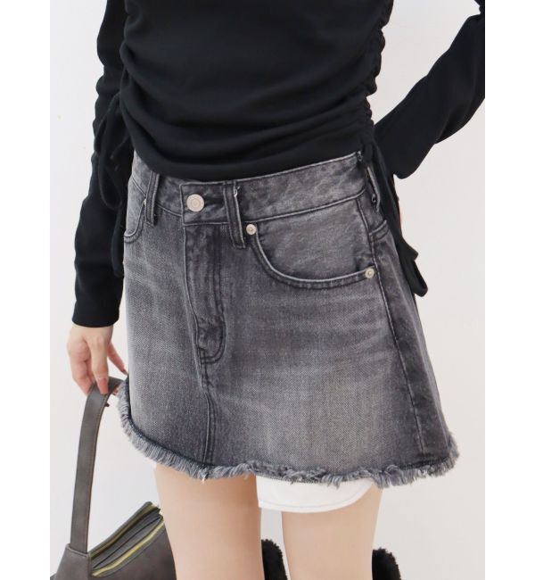 EVRIS「ポケットデニムミニスカート」|スカート|
