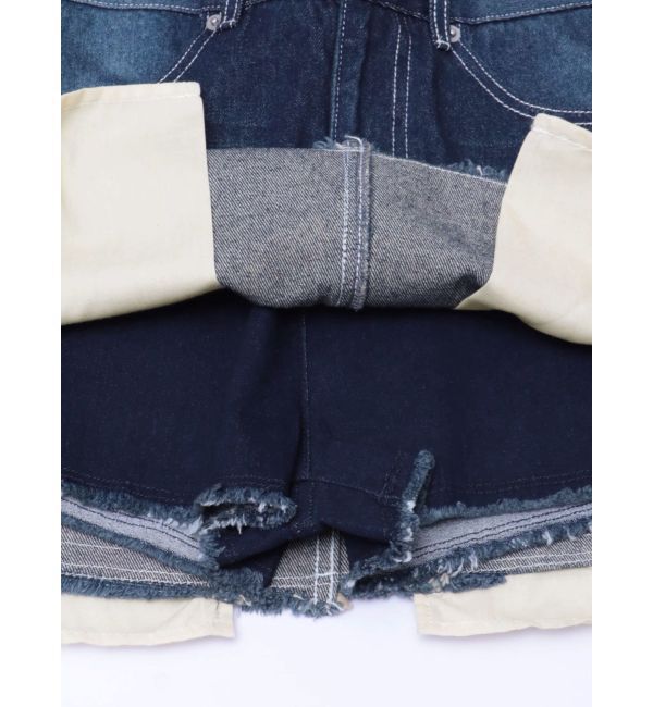 EVRIS「ポケットデニムミニスカート」|スカート|
