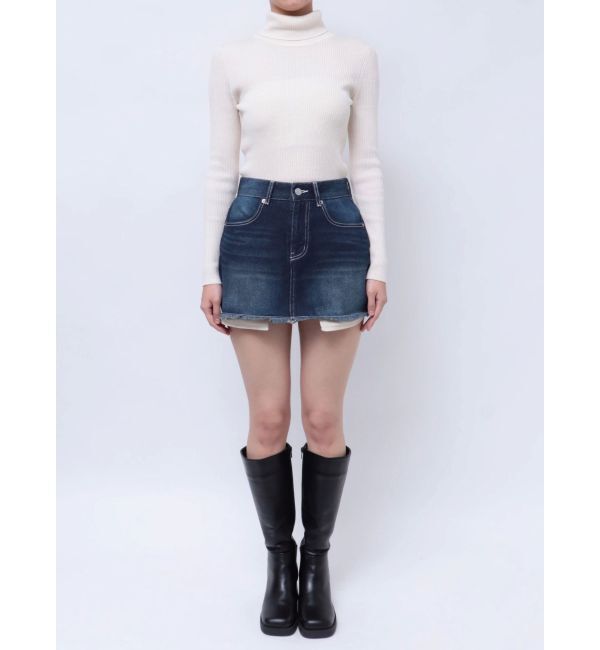 EVRIS「ポケットデニムミニスカート」|スカート|