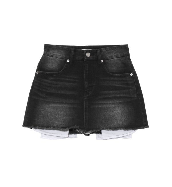EVRIS「ポケットデニムミニスカート」|スカート|
