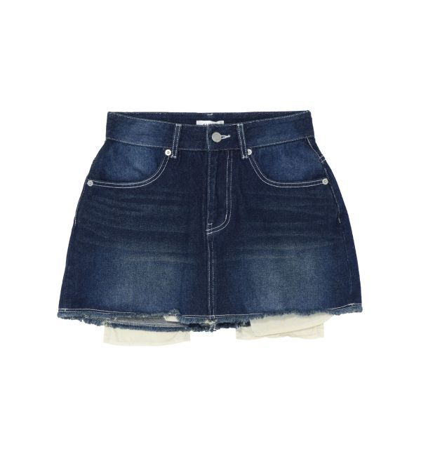 EVRIS「ポケットデニムミニスカート」|スカート|