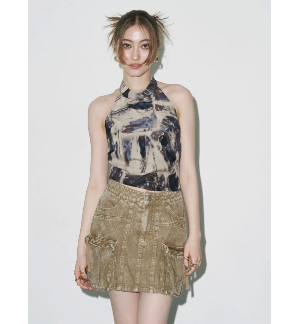 EVRIS「ヴィンテージライクカーゴミニスカート」|スカート|