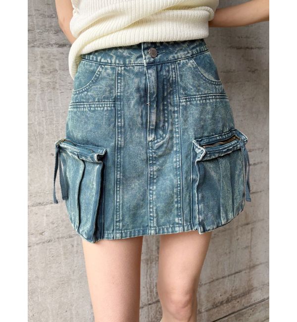 EVRIS「ヴィンテージライクカーゴミニスカート」|スカート|