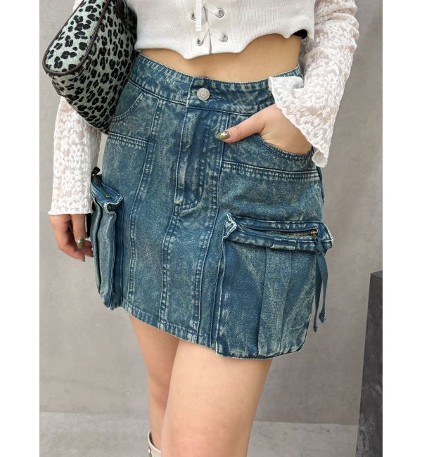 EVRIS「ヴィンテージライクカーゴミニスカート」|スカート|