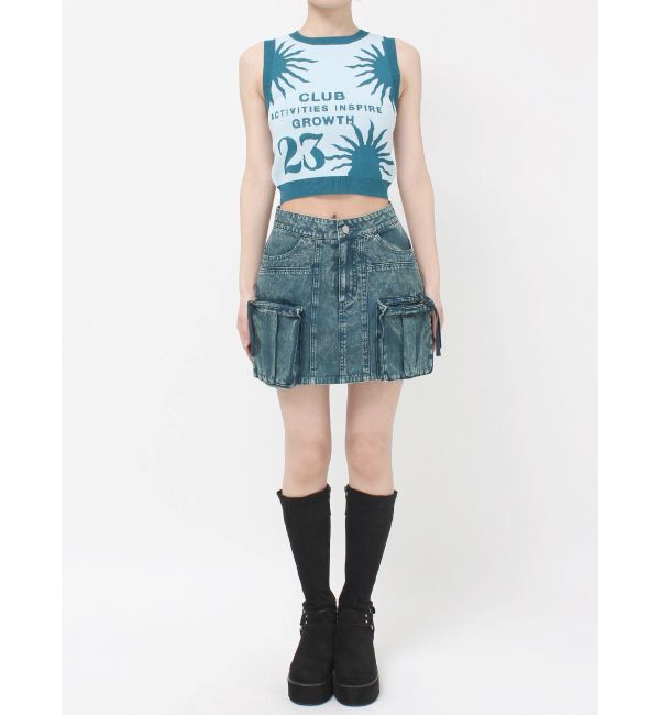 EVRIS「ヴィンテージライクカーゴミニスカート」|スカート|