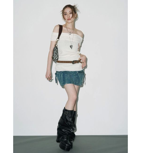 EVRIS「ヴィンテージライクカーゴミニスカート」|スカート|