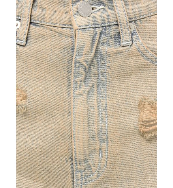 EVRIS「ハイダメージデニムショートパンツ」|デニム|