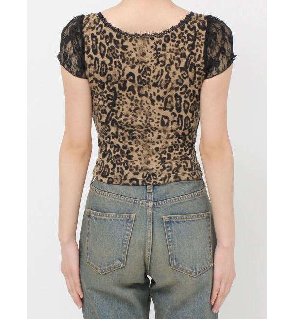 EVRIS「レースドッキングクロップドトップス」|Tシャツ・カットソー|