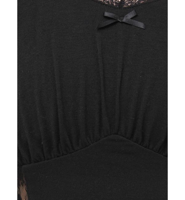 EVRIS「レースドッキングクロップドトップス」|Tシャツ・カットソー|