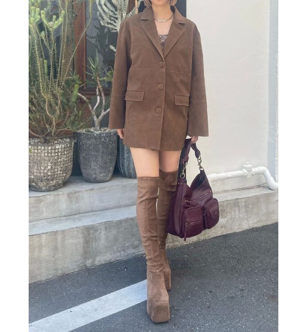 EVRIS「プラットフォームニーハイブーツ」|ロングブーツ|