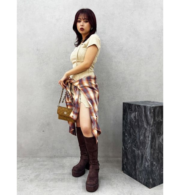 EVRIS「カットタイトハーフスリーブミニワンピース」|ワンピース|