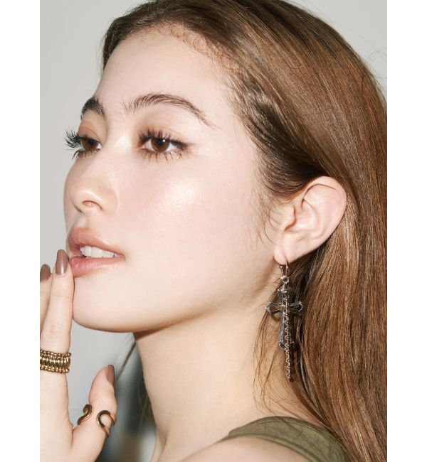 EVRIS「CROSS CHAIN ピアス」|ピアス|