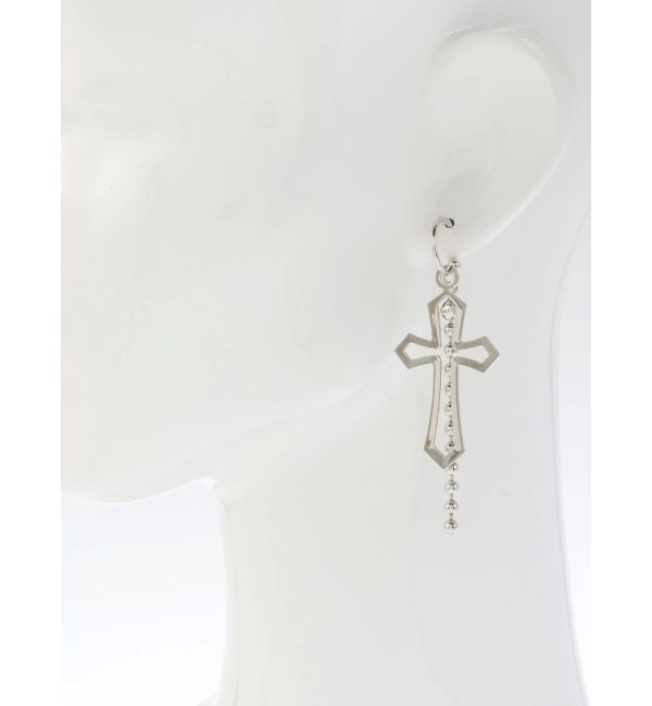 EVRIS「CROSS CHAIN ピアス」|ピアス|