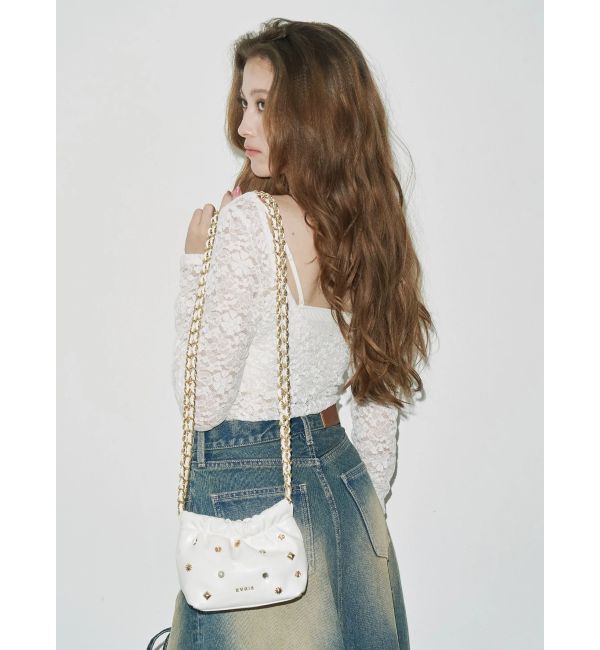 EVRIS「バックオープンレーストップス」|Tシャツ・カットソー|